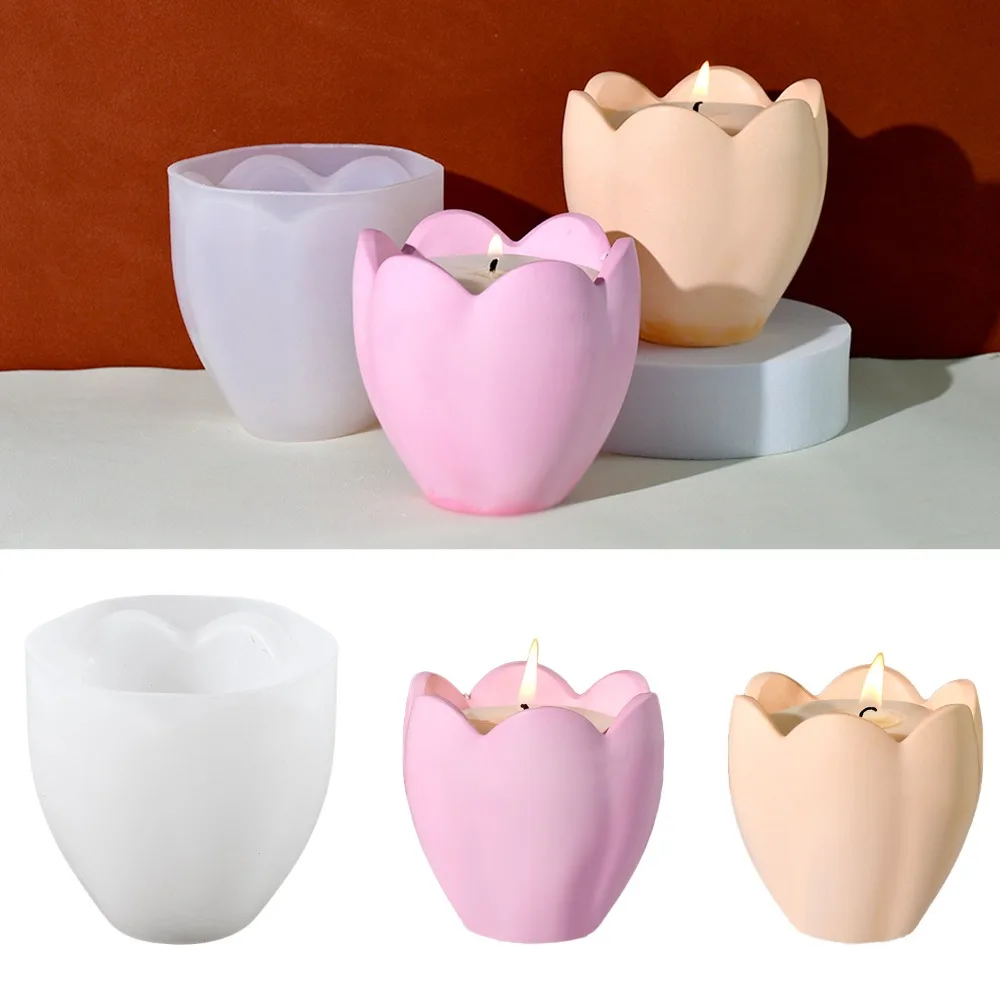 Flower Preservation Resin - Portacandele a tulipano Stampi in silicone