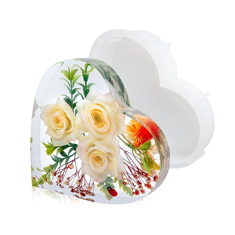 Flower Preservation Resin - Stampo in resina epossidica a cuore