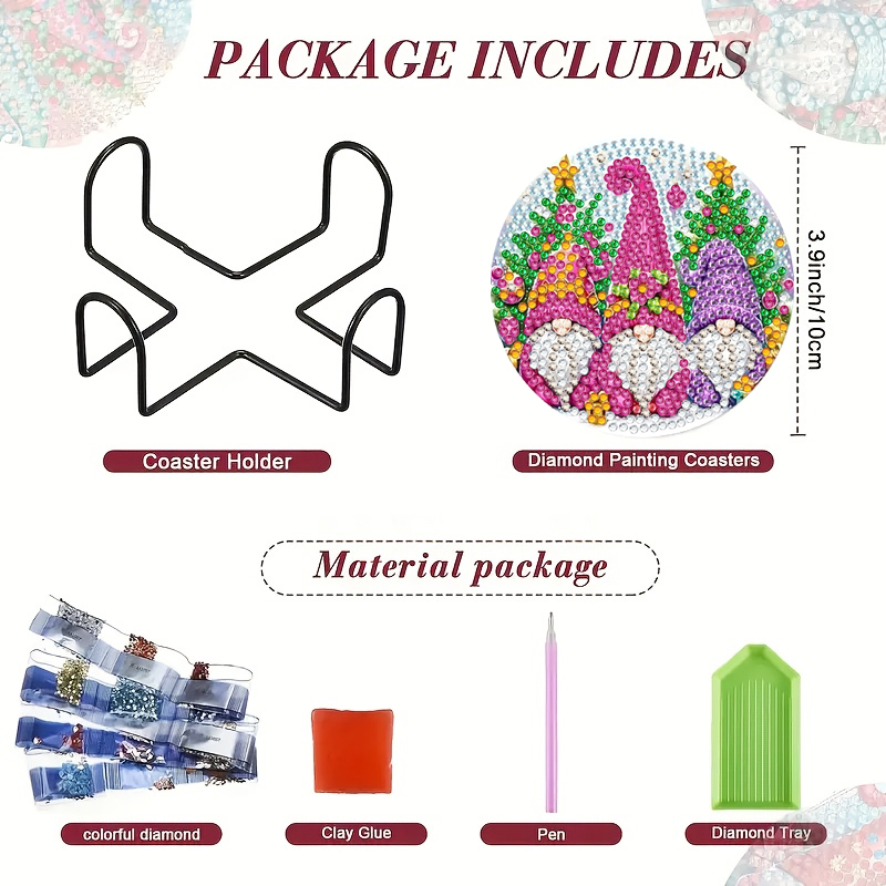 Set di 8 sottobicchieri dipint - Resin Craft Kit recensione e prezzo