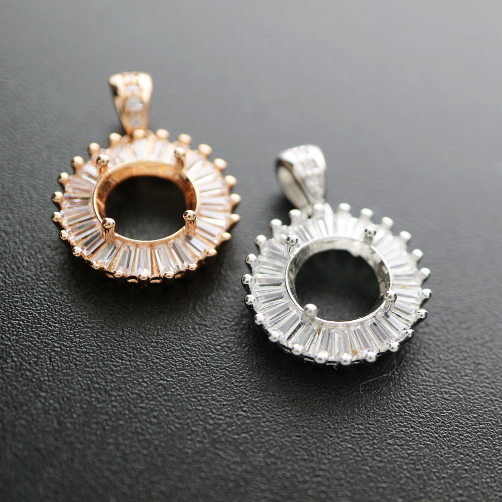4-12MM Rotonda Lunetta In Oro  - Bezels Set Pendant recensione e prezzo