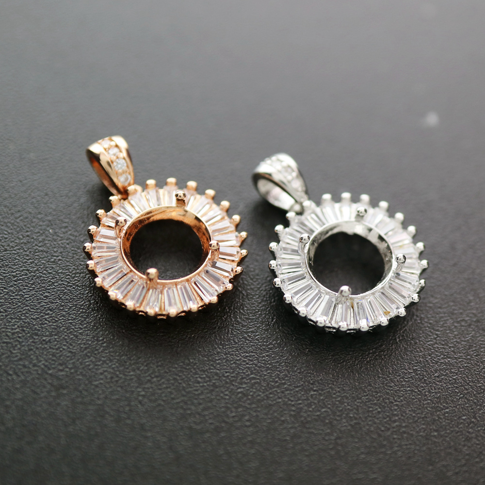 4-12MM Rotonda Lunetta In Oro  - Bezels Set Pendant recensione e prezzo