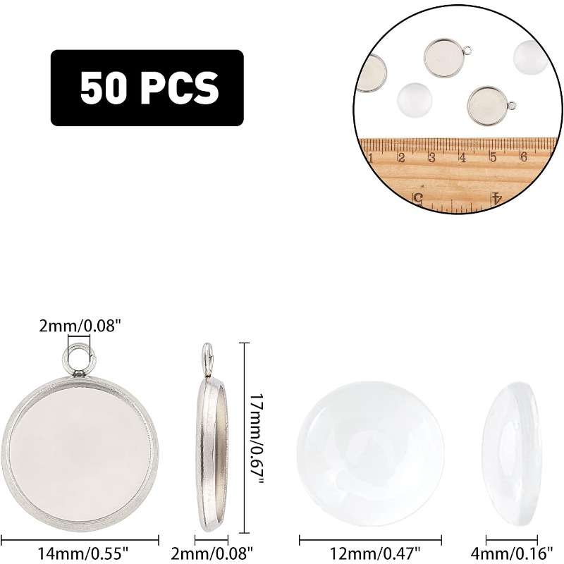 50 set Set di gioielli cabocho - Bezels Set Pendant recensione e prezzo